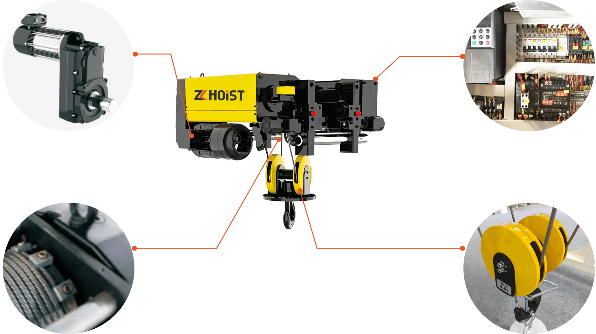 ZE hoist component details