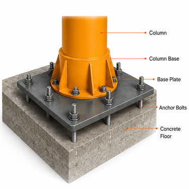 Base plate installation