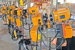 Eight EQ Type Electric Chain Hoists Shipped to Saudi Arabia1