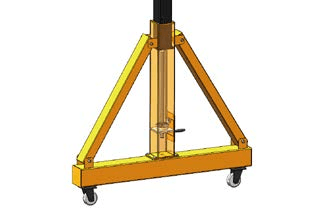 Adjustable Height Portable Gantry Crane Worm Type2