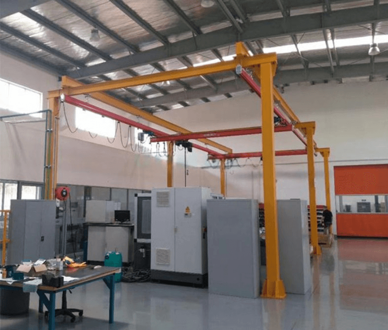 Flexible Free Standing Single Girder Bridge Crane