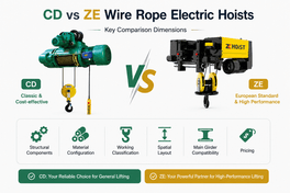 CD vs ZE Wire Rope Electric Hoists Comparison of Two Mainstream Models in the Market