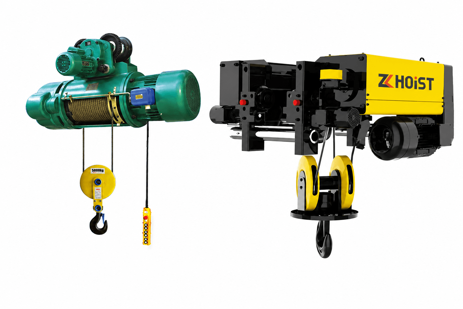 CD vs ZE Wire Rope Electric Hoists